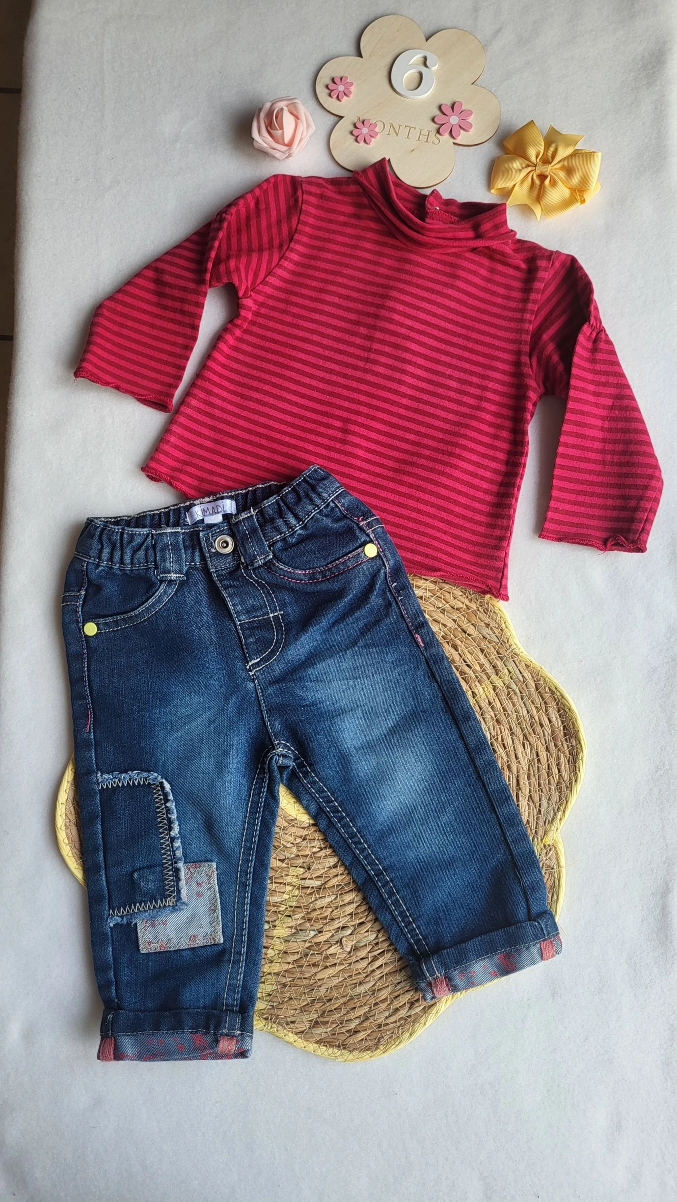 Ensemble jeans pull fille 👧 6 mois